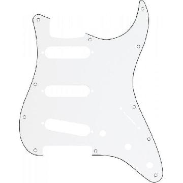 FENDER Pickguard, Stratocaster S/S/S, 11-Hole Mount, W/B/W, 3-Ply - 0991360000