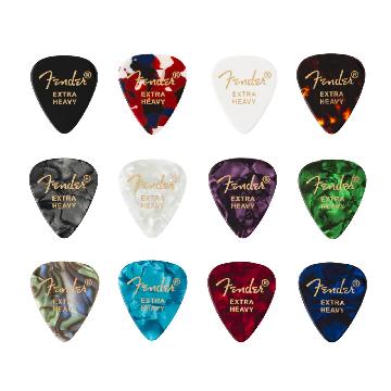 FENDER 351 Shape, Celluloid Medley, Extra Heavy (12) - 0980300700