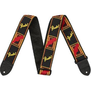 FENDER Monogrammed Strap, Black/Yellow/Red, 2 - 0990681500