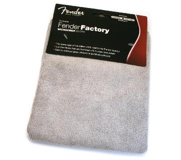 Fender Factory Microfiber Cloth, Gray - 0990523000 - Chitarre Accessori - Altri Accessori Per Chitarra