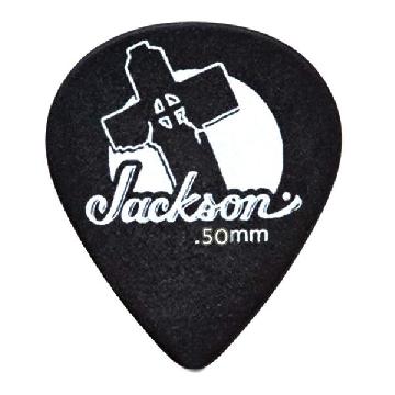 JACKSON Jackson 551 Leaning Cross Picks, Black, Thin .50mm - 2987551700