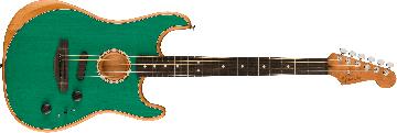 FENDER Limited Edition American Acoustasonic Stratocaster, Ebony Fingerboard, Aqua Teal - 0972323199