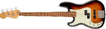 FENDER Player Plus Active Precision Bass, Left-Hand, Pau Ferro Fingerboard, 3-Color Sunburst - 0147463300