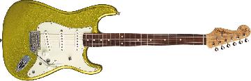 FENDER Dick Dale Stratocaster, Rosewood Fingerboard, Chartreuse Sparkle - 9235001316