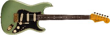 FENDER Limited Edition 1965 Dual-Mag Stratocaster Journeyman Relic with Closet Classic Hardware, Rosewood Fingerboard, Aged Sage Green Metallic - 9236081270