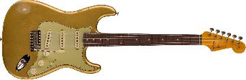 FENDER Late 1962 Stratocaster Relic with Closet Classic Hardware, Rosewood Fingerboard, Aged Aztec Gold - 9236081225
