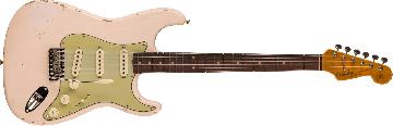 FENDER Late 1962 Stratocaster Relic with Closet Classic Hardware, Rosewood Fingerboard, Super Faded Aged Shell Pink - 9236081226