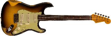 FENDER 1960 Stratocaster Heavy Relic, Rosewood Fingerboard, Faded Aged 3-Color Sunburst - 9236081219