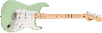 Squier Fsr Squier Sonic Stratocaster, Maple Fingerboard, White Pickguard, Surf Green - 0373152557 - Bassi Bassi - Elettrici 4 Corde