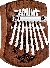 Sonic Energy Mini Kalimbas 8 Notes Kalimba, Tree Of Life, Black Walnut - Kl801tol