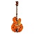 Gretsch G6120tgqm-56 Limited Edition Quilt Classic Chet Atkins Hollow Body With Bigsby, Roundup Orange Stain Lacquer - 2401356822