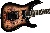 Jackson Js Series Dinky Js32 Dkap, Amaranth Fingerboard, Transparent Black Burst - 2918824557