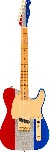 Fender Buck Owens Telecaster, Maple Fingerboard, Red, Silver And Blue Sparkle - 0140452371