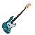 Fender 2024 Collection, Made In Japan Hybrid Ii Jazz Bass, Rosewood Fingerboard, Quilt Aquamarine - 5662100390