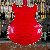 D Angelico Excel Ex Dc Sp Trans Cherry Red