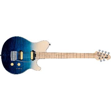 Sterling by Music Man Axis AX3 Quilted Maple Spectrum Blue