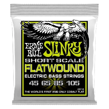 Ernie Ball 2818 Slinky Short Scale Flatwound El Bass 45-105