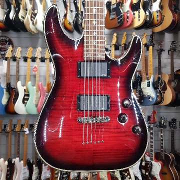 Schecter Diamond Series Damien Elite Crimson Red Burst - Guitars Guitars - Solid Body Electric Guitars