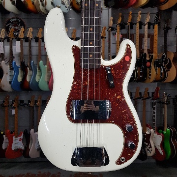 FENDER 63 PRECISION BASS JUOURNEYMAN RELIC OLYMPIC WHITE
