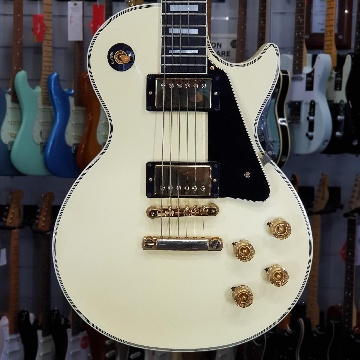 Gibson Custom Shop Les Paul 68 Vos Vintage White - Guitars Guitars - Solid Body Electric Guitars