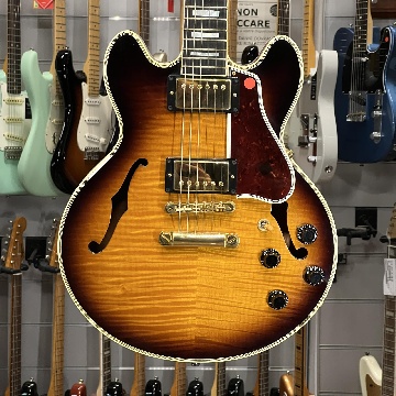 GIBSON CUSTOM SHOP CS 356 FIGURED TOP TOBACCO SUNBURST