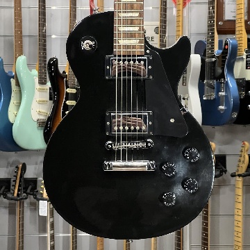 GIBSON LES PAUL STUDIO 2005 BLACK EBONY REPAIRED HEADSTOCK + BAG