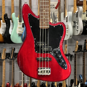 SQUIER AFFINITY JAGUAR BASS RED