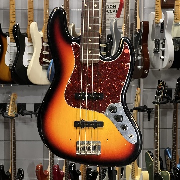 FENDER CUSTOM SHOP JAZZ BASS RELIC SUNBURST 1964