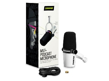 Shure Mv7+ White - Voce - Audio Microfoni - Microfoni da Studio