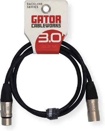 Gator Cableworks CBW-BKLXLR-CBLE-3 - Cavo microfono - 90 cm