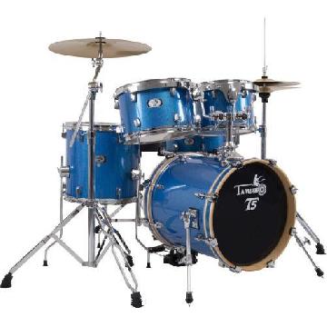 Tamburo T5 Set T5p20blsk Blue Sparkle + Aste E Piatti - Batterie / Percussioni Batterie - Batterie Acustiche (set)