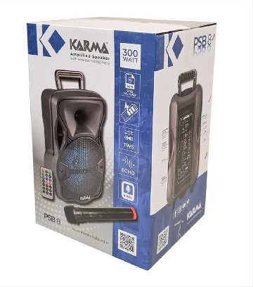 KARMA LX8  Diffusore amplificato con radiomicrofono 300W