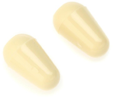 FENDER Stratocaster Switch Tips - Set of 2 Stratocaster Switch Tips, Aged White 0994938000