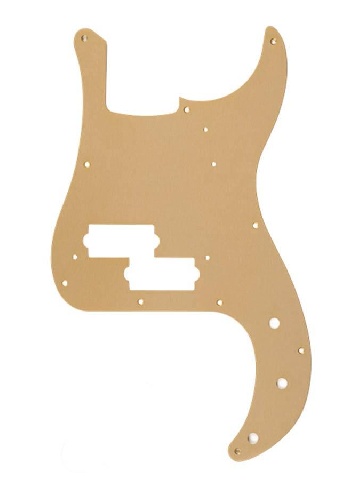 Fender Pure Vintage Pickguard  58 Precision Bass 10 Hole Mount  Gold Anodized 0095634049 - Bassi Componenti - Hardware e Componenti Vari