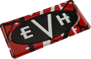 Evh Logo License Plate  0225427100 - Chitarre Merchandising