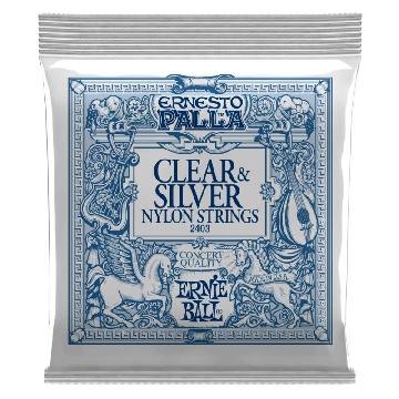 ERNIE BALL ERNESTO PALLA 2403 CLEAR E SILVER CLASSICA