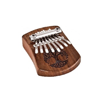 SONIC ENERGY Mini Kalimbas 8 notes Kalimba, Tree Of Life, Black Walnut - KL801TOL