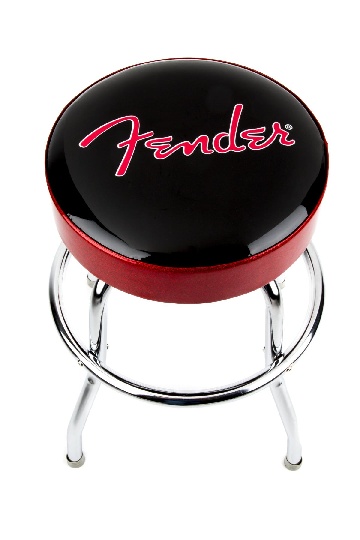 FENDER Red Sparkle Logo Barstool  24 9192022004