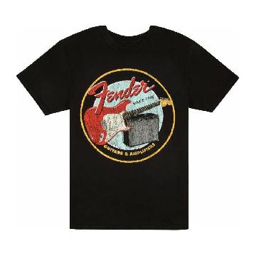 FENDER Fender 1946 Guitars & Amplifiers T-Shirt, Vintage Black, L - 9193122506