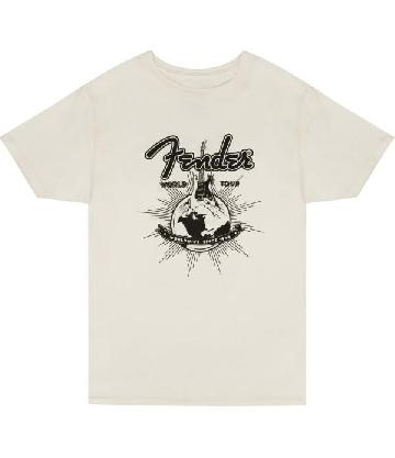 FENDER Fender World Tour T-Shirt, Vintage White, L - 9192822506