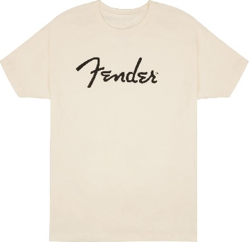 FENDER Fender Spaghetti Logo T-Shirt, Olympic White, M - 9192322406