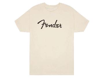 FENDER Fender Spaghetti Logo T-Shirt, Olympic White, XXL - 9192322806