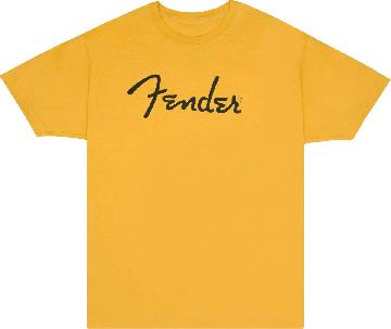 FENDER Fender Spaghetti Logo T-Shirt, Butterscotch Blonde, S - 9192122306