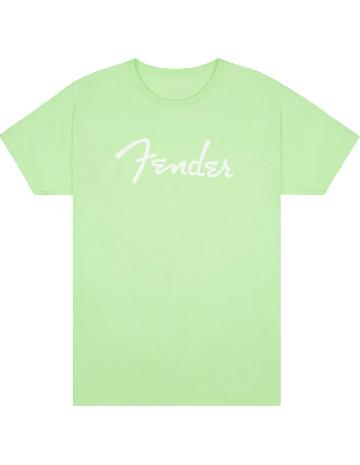 FENDER Fender Spaghetti Logo T-Shirt, Surf Green, XL - 9192022606