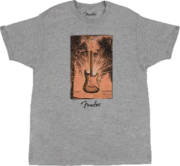 FENDER Fender Surf Tee, Gray Heather, S - 9170001306