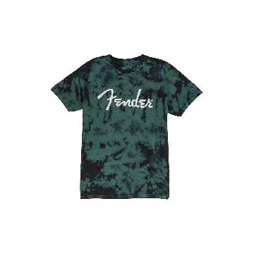 FENDER Fender Spaghetti Logo Tie-Dye T-Shirt, Blue, M - 9122421406