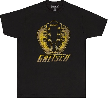 GRETSCH Gretsch Headstock Pick T-Shirt, Black, Small - 9224378406