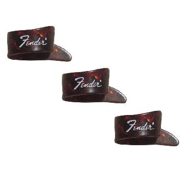 FENDER Thumb Picks, Medium, 3-count, Tortoiseshell - 0981002303