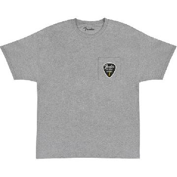 Fender Fender Pick Patch Pocket Tee, Athletic Gray, M - 9192600406 - Bassi Merchandising