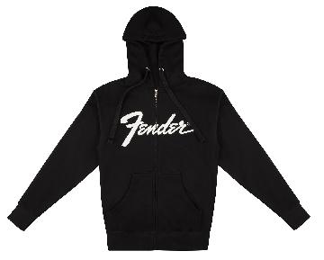 FENDER Fender Transition Logo Zip Front Hoodie, Black, XXL - 9113200806